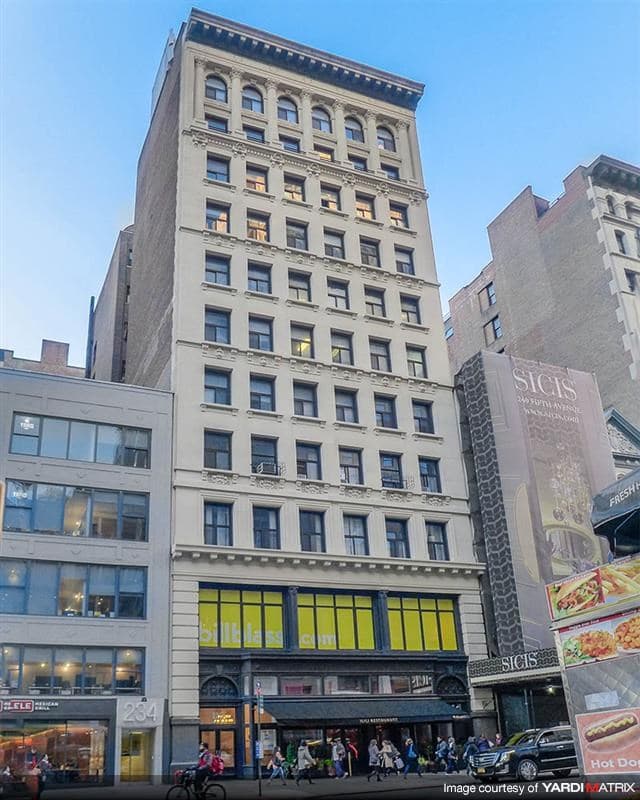 236 Fifth Avenue, Midtown Manhattan — $65M Office Building - 99 Year Ground Lease brokered by Skyline Properties