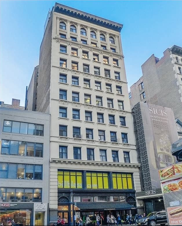 236 Fifth Avenue Office sold for $65M - Ground Lease (2017) to The Kaufman Organization in Midtown Manhattan