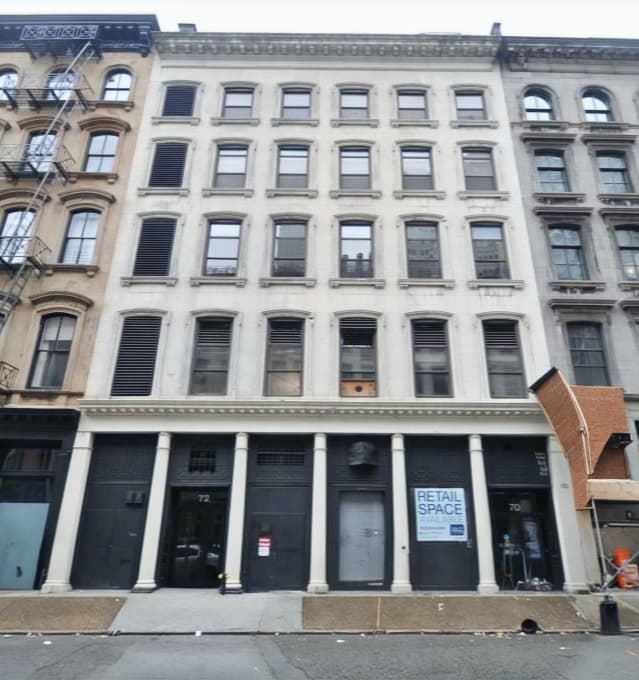 72 Reade Street Retail Investment Sale - Tribeca New York, NY - $18M - Skyline Properties closed deal