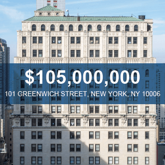 101 Greenwich Street Financial District - $105M Office Building Acquisition - 400,294 SF - Skyline Properties Robert Khodadadian Case Study