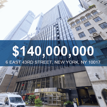 6 East 43rd Street - $140M Office-to-Residential Conversion - Skyline Properties Robert Khodadadian case study transaction