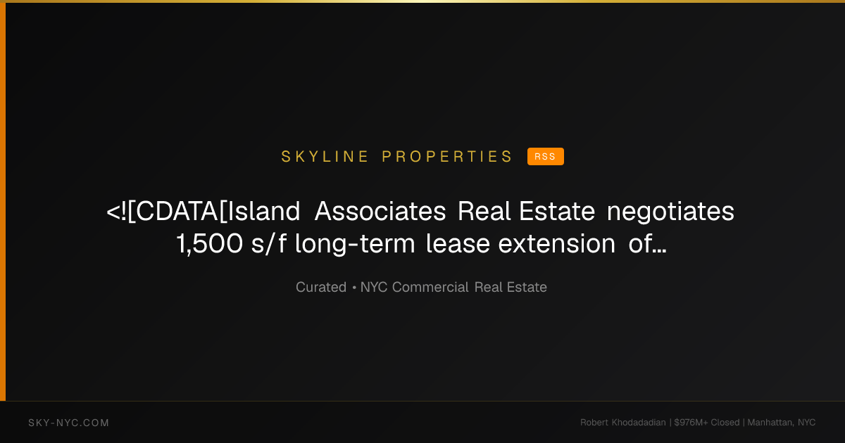<![CDATA[Island Associates Real Estate negotiates 1,500 s/f long-term lease extension of Digital Nail & Spa at Strathmore Commons]]> (Skyline Properties on rss)