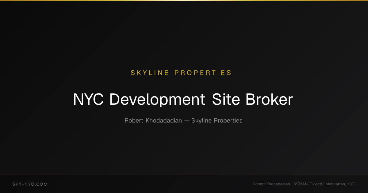 NYC Development Site Broker | Skyline Properties