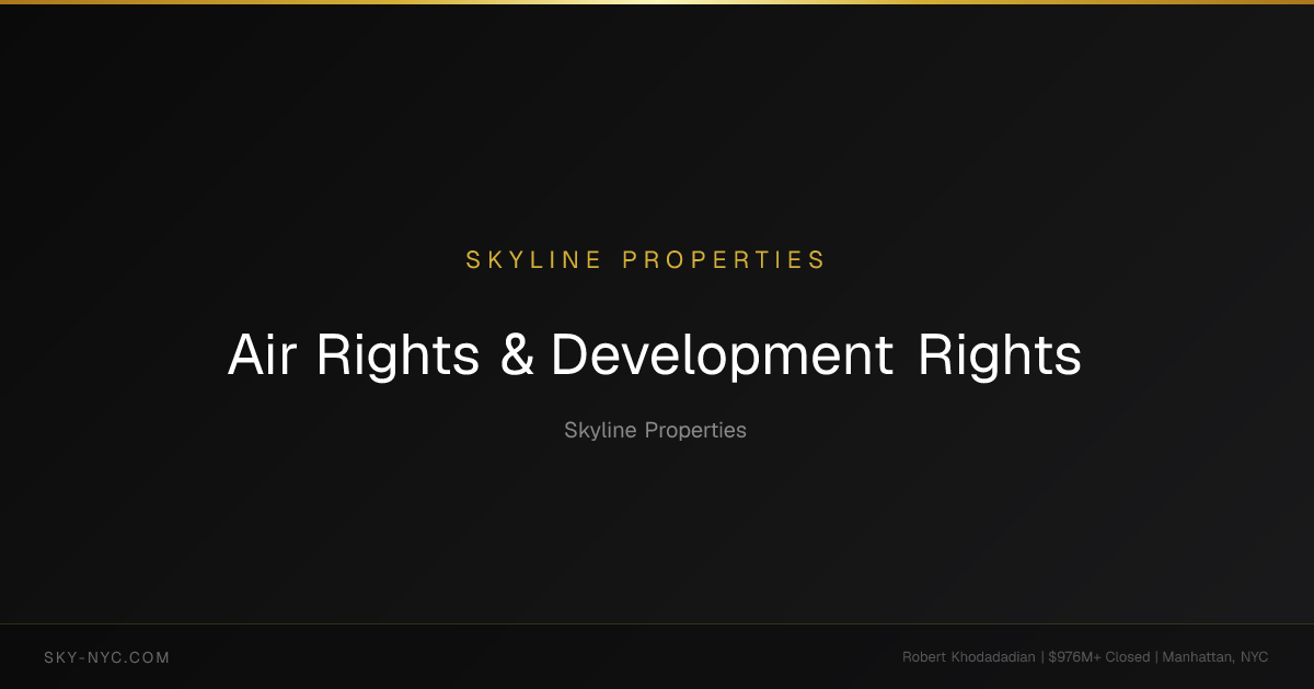NYC Air Rights & Development Rights | Skyline Properties